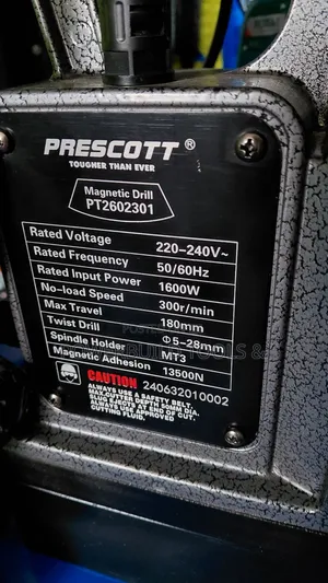 Electric Magnetic Drill Presscott 1600w