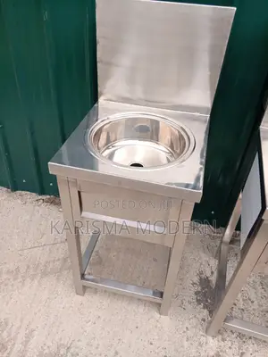 Stainless Steel Round Bowl Hand Washing Station