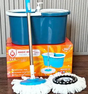 Urk Metallic Spin Mop, 360° Cleaning Designed Mop Head