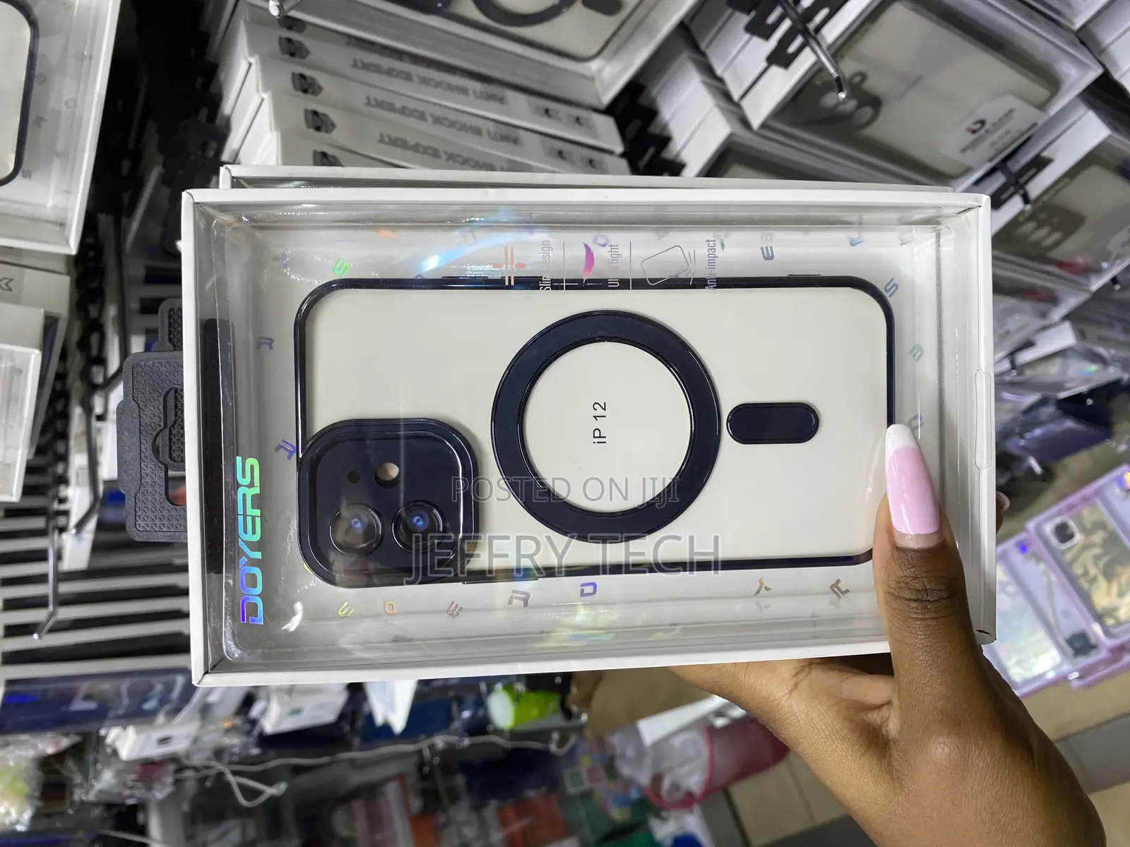 Cacoe iPhone 12 Plated Clear Case Compatible With Magsafe