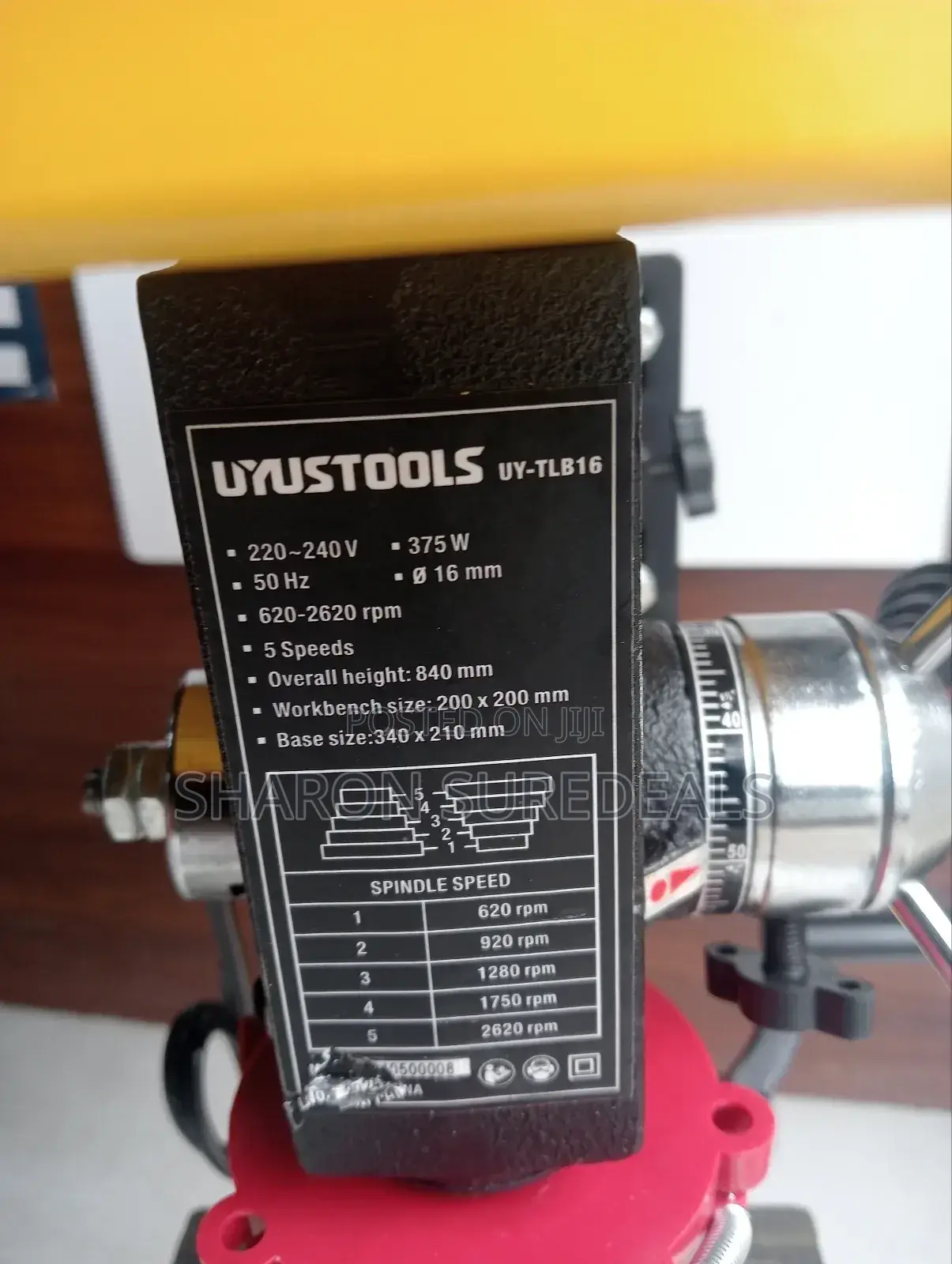 Uyustools Drill Press 375w/16mm Chuck