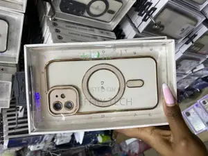 Ahimes iPhone 12 Plated Clear Case Compatible With Magsafe