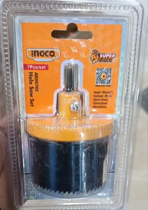 Ingco 7pcs Hole Saw Set/ 26-63mm Hole Saw Set