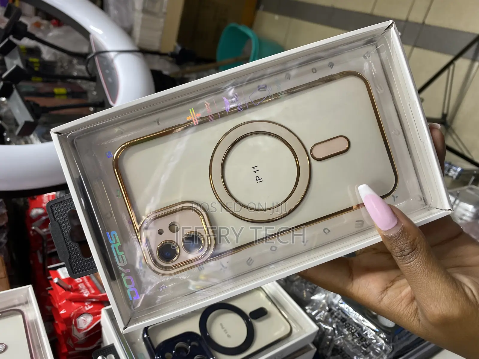 Bliss Compatible With iPhone 11 Magnetic Clear Case,Luxury Plating