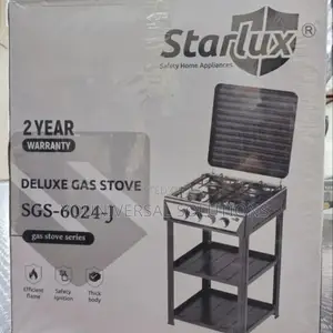 4 Burner Cooker With Shelves Starlux
