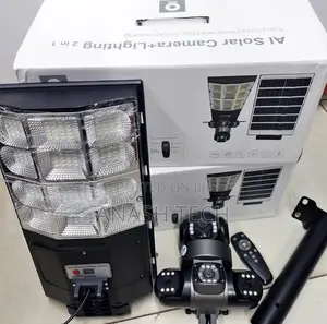 Intelligent 3lens Triple Lens 4g Simcard Solar PTZ Camera Floodlight