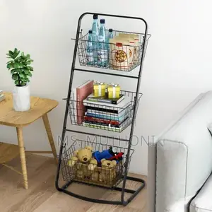 Basket Stand With 3 Levels / Bathroom/ Bedroom/Living Room Organizer
