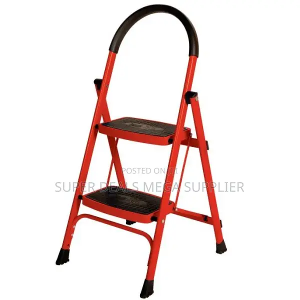 Portable 2 Step Kitchen Ladder | Foldable, Anti-Slip, Easy Storage