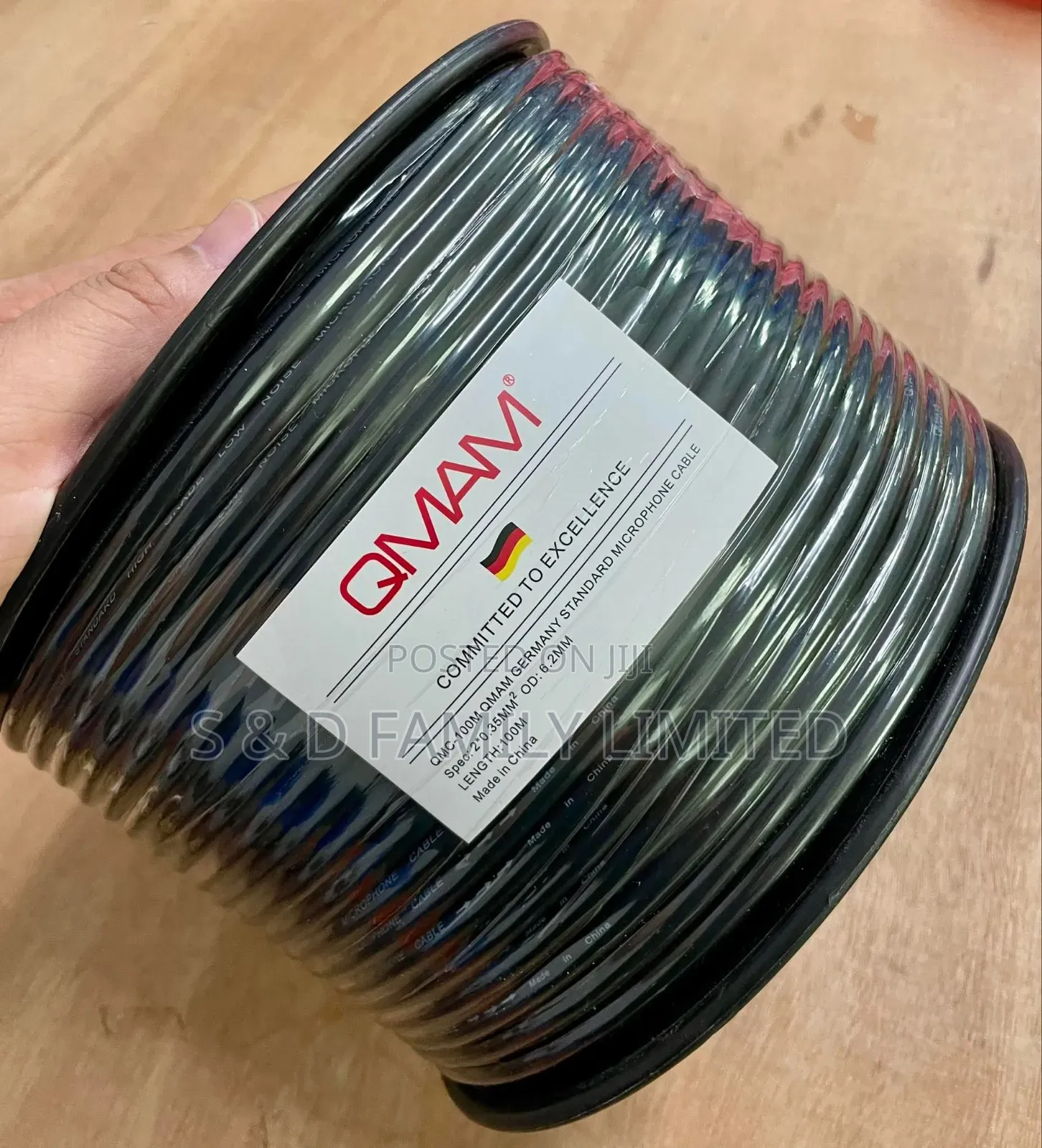 Qmam 100m Microphone Cable