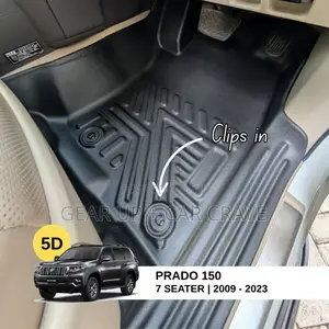 Toyota Prado J150 5d Floor Mats Without Boot Mat