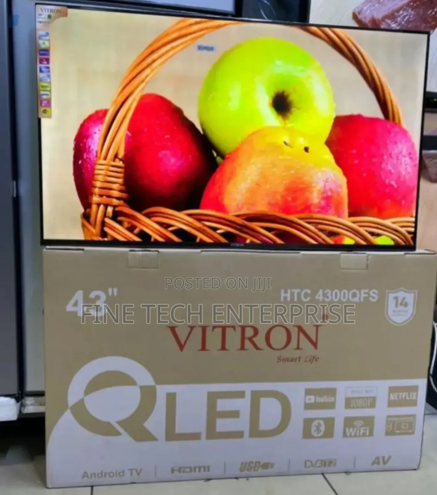 Vitron 43 Smart Android Tv Frameless Qled