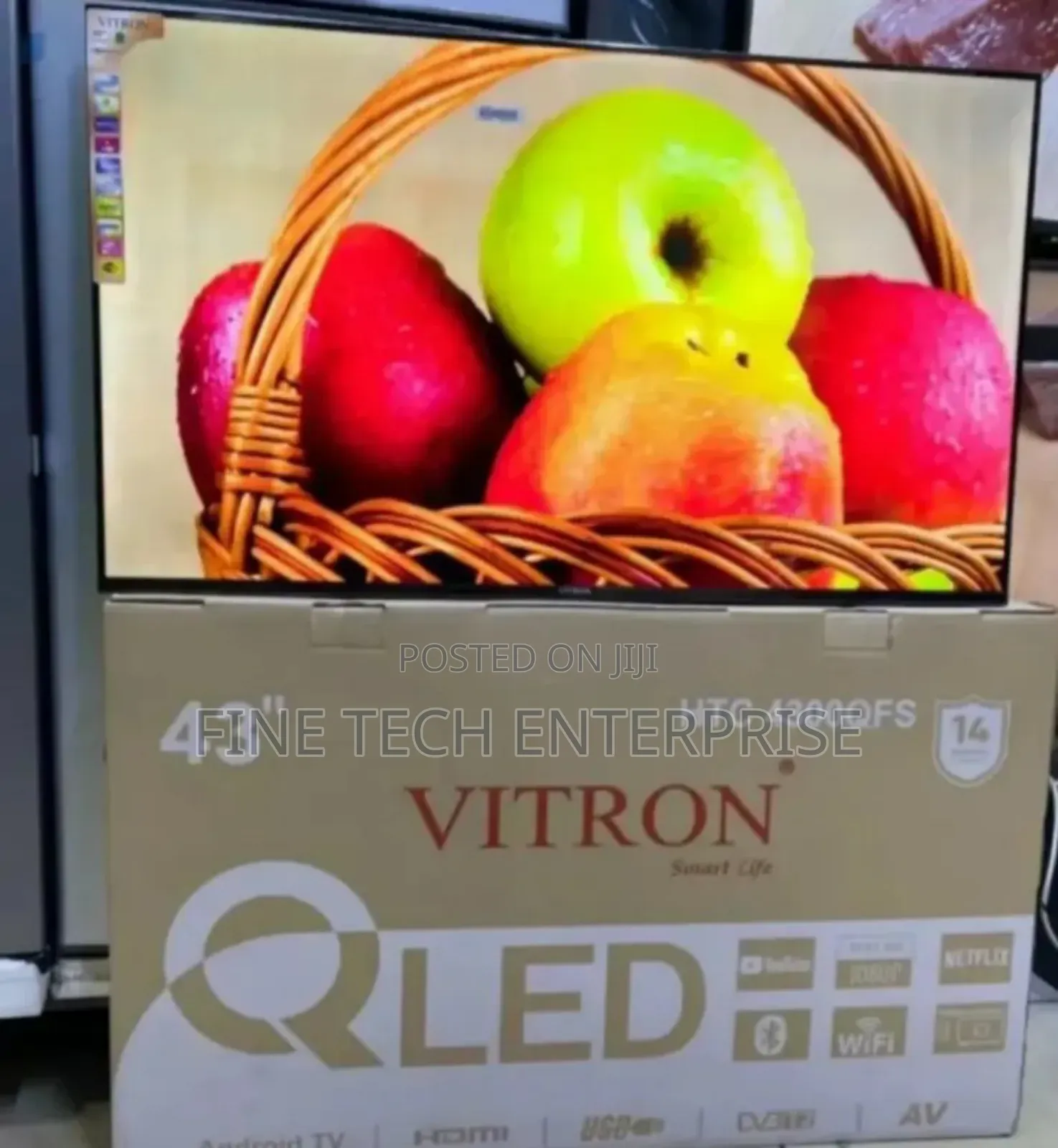 Vitron 43 Smart Android Tv Frameless Qled
