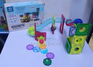 45 PCS Magnetic Tiles Building Blocks for Kids