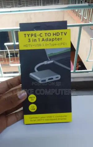 3in1 Usb-C to Hdmi Adapterhub,With Usb3.0 Type-C Pd Port