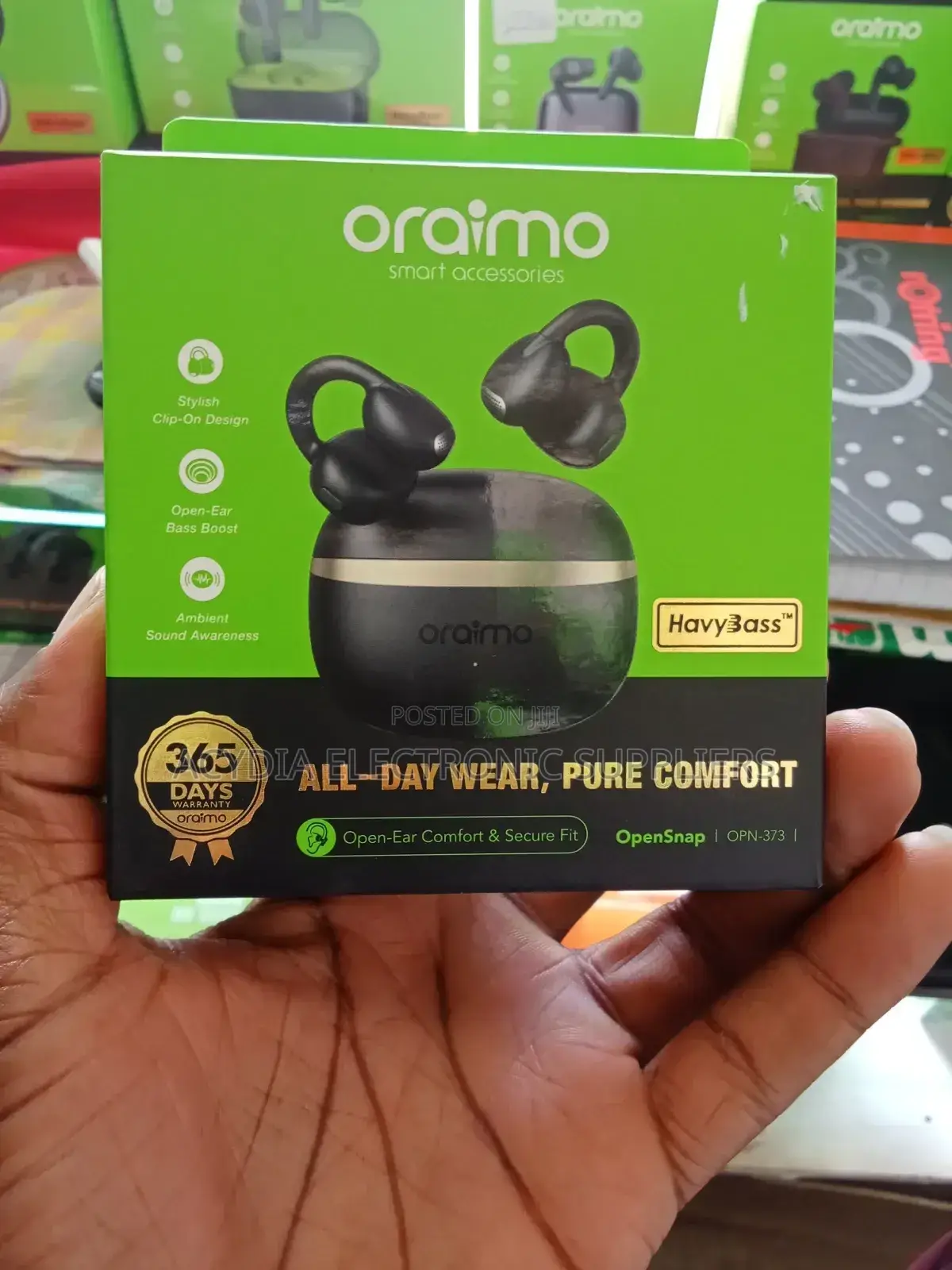 Oraimo Opensnap N Clip-on Open Ear True Wireless Earbuds