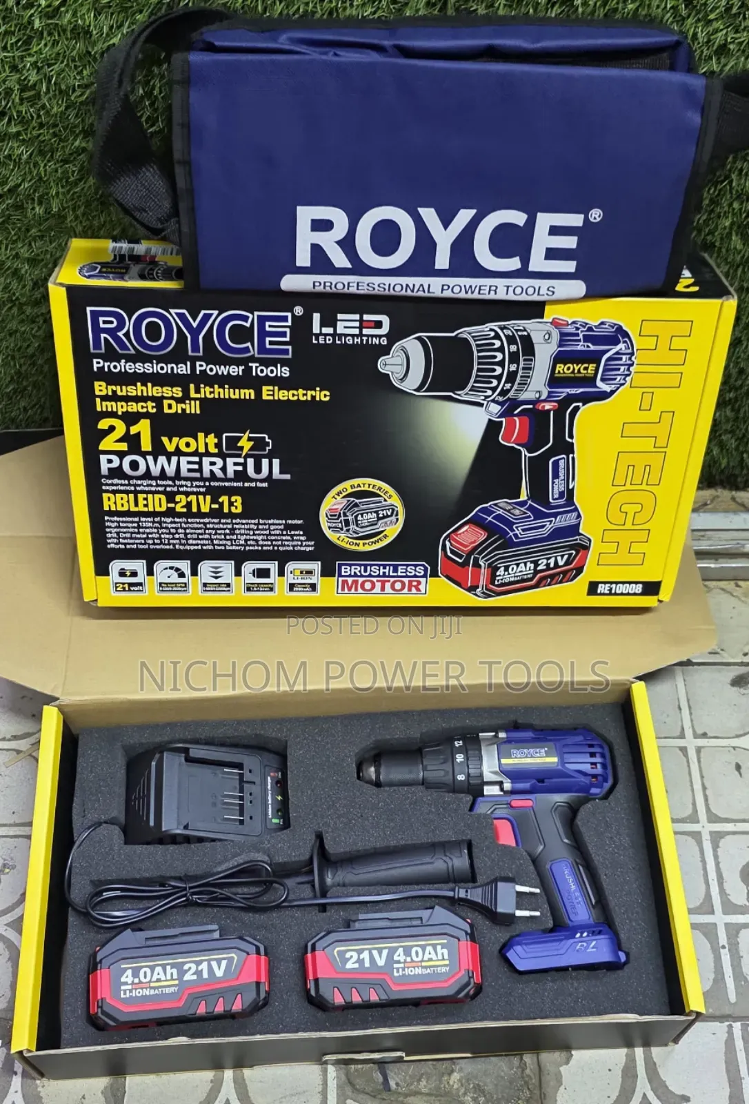 Royce Brushless Cordless Drill 21v/Brushless Cordless Hammer Drill