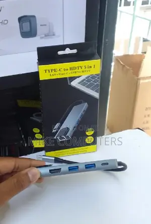 Type C to HDTV 5 in 1 Usb Hub Lan+Type C+Usb+Hdtv