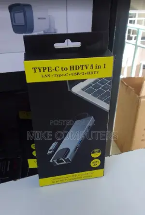5-in-1 Usb-C Hub With Hdmi/Ethernet and Power