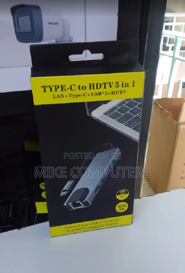 5-in-1 Usb-C Hub With Hdmi/Ethernet and Power