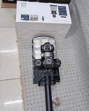 3 Lens CCTV Camera + Solar Street Light With Brilliant Illumination