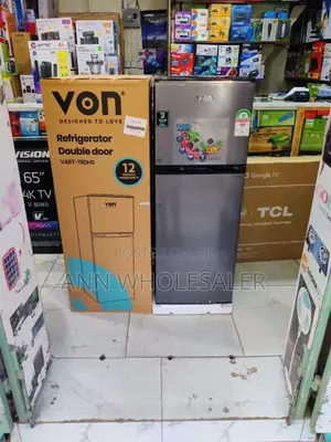 Von 136l Double Door Fridge