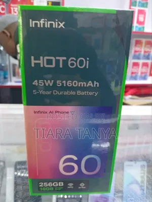 New Infinix Hot 60i 256 GB Black