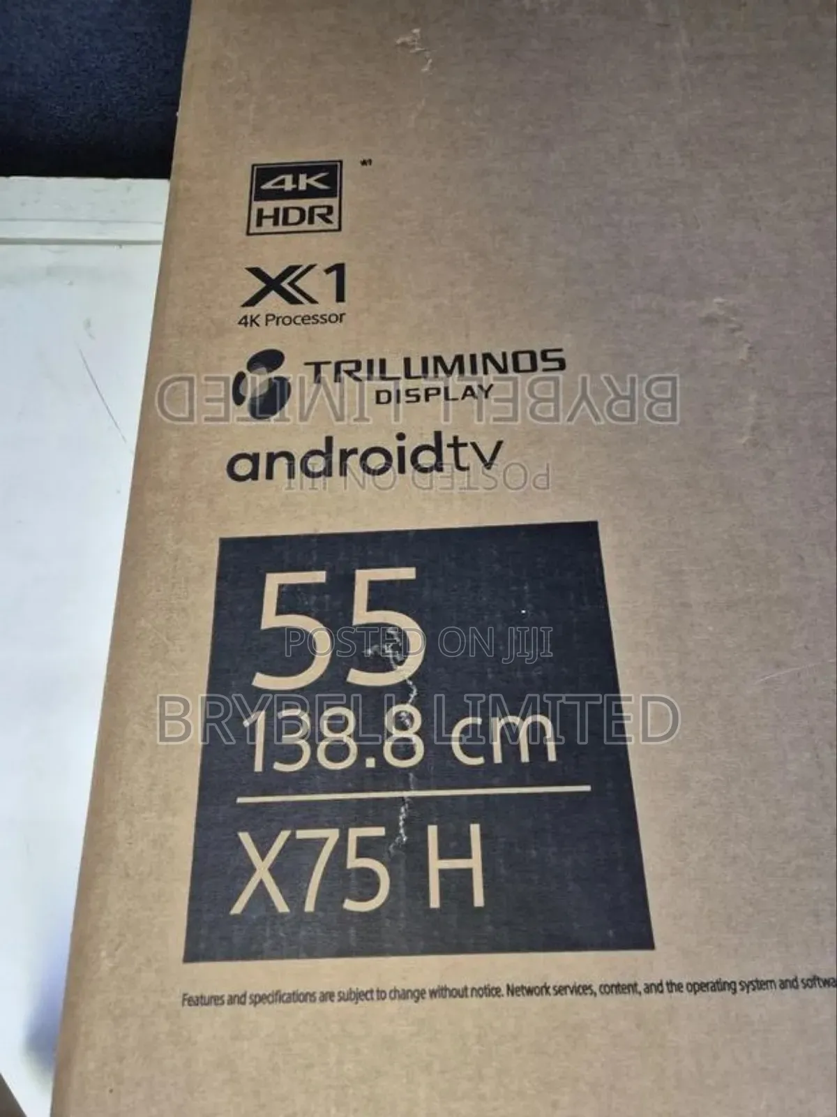 Sony Bravia 55" Android and Smart Tv,Slightly Used