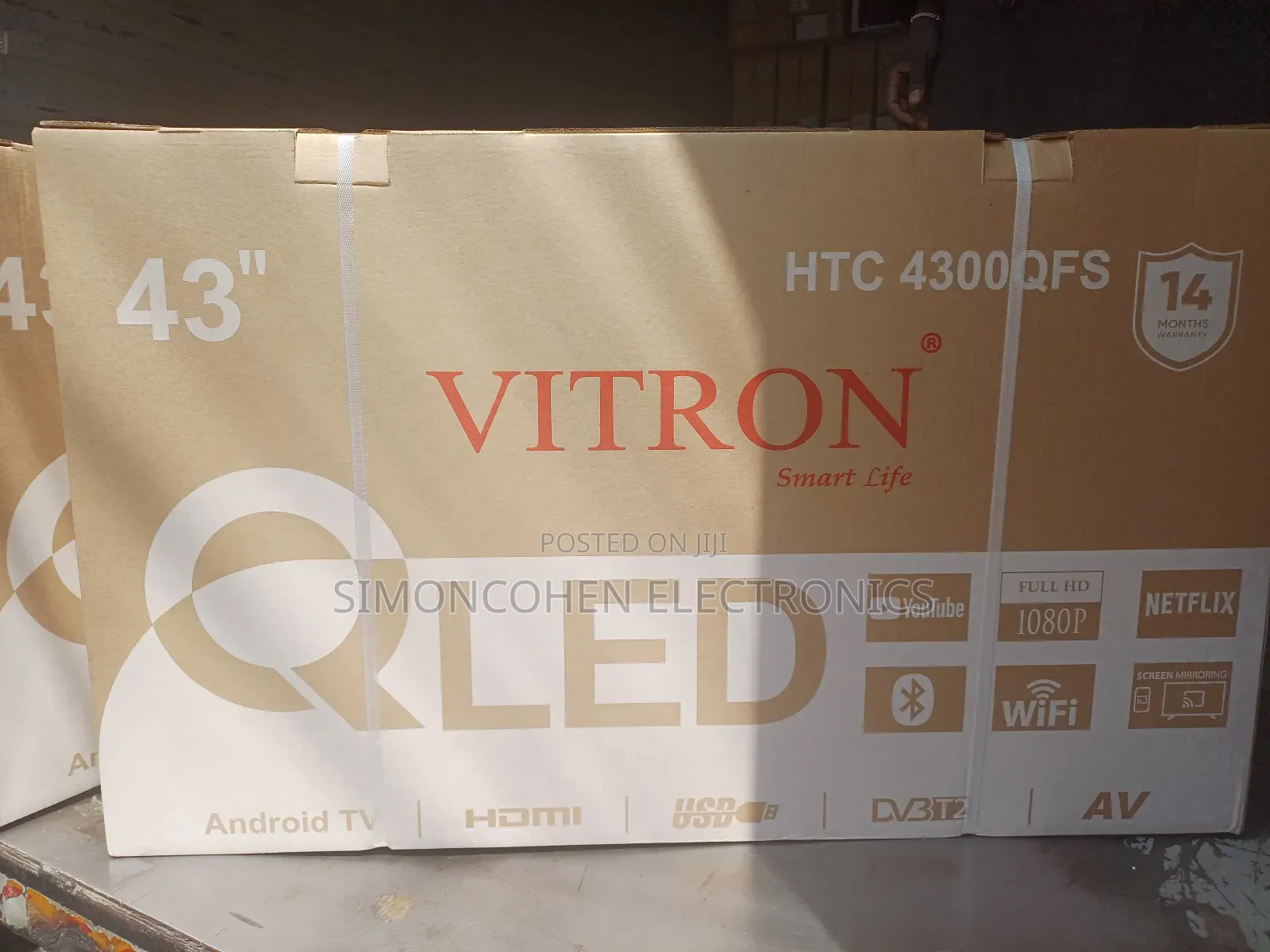 Vitron 43 Inch Qled Frameless Smart Tv
