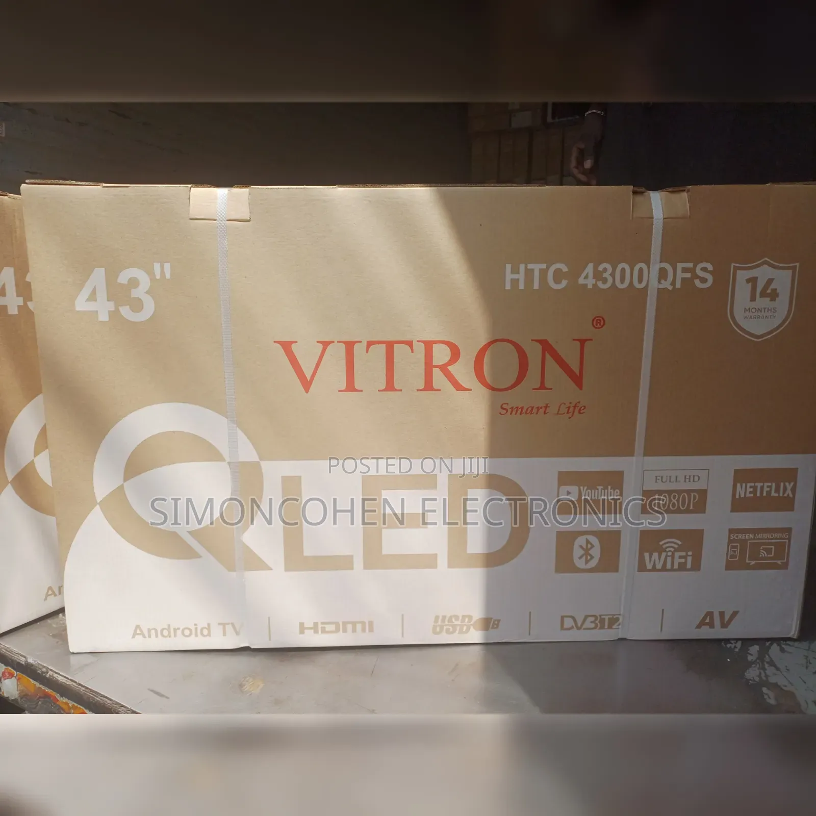 Vitron 43 Inch Qled Frameless Smart Tv