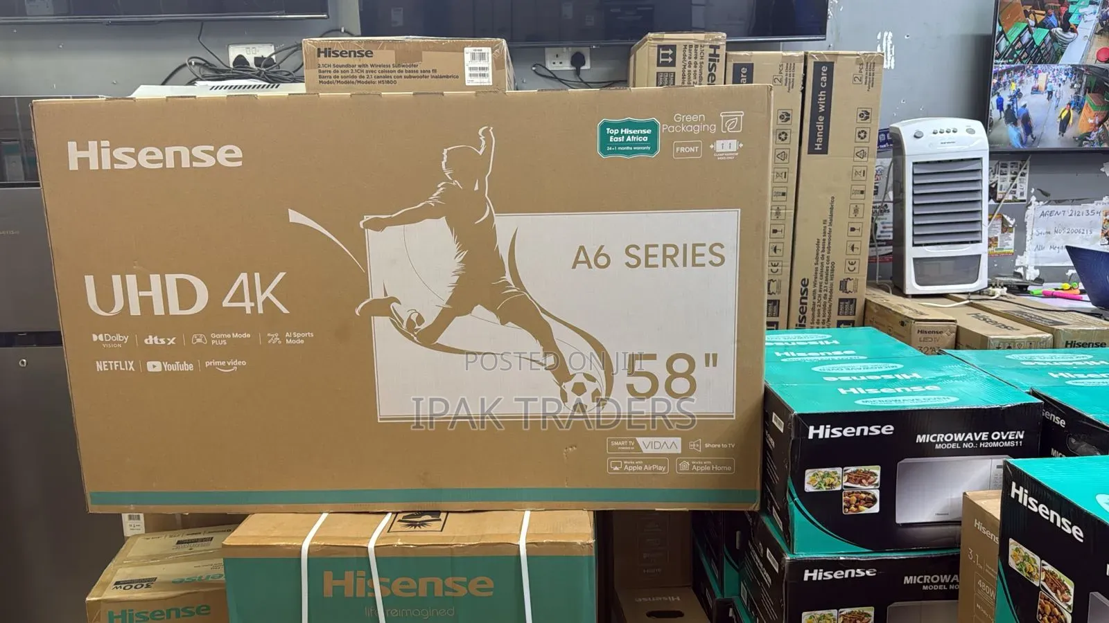 Hisense 58" Uhd Frameless A6 Series