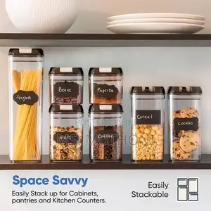 7pcs Transparent Acrylic Food/Pantry Storage Containers