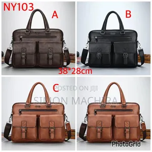 Double Pocket Jeep Buluo Leather Jeep Laptop Bags