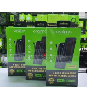 Oraimo Traveler Link 20 Opb-P5201 20,000mah Power Bank With Cables