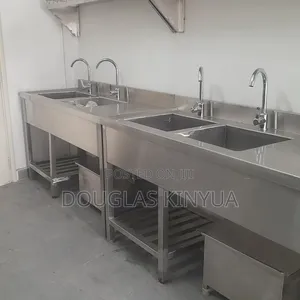 Stainless Steel Commercial Washing Sink/ Double Sink
