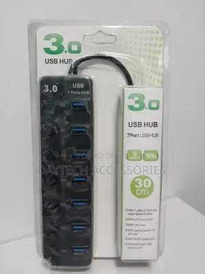 Usb Hub 3.0, 7-Port Usb Hub Splitter With Individual on/Off Switches