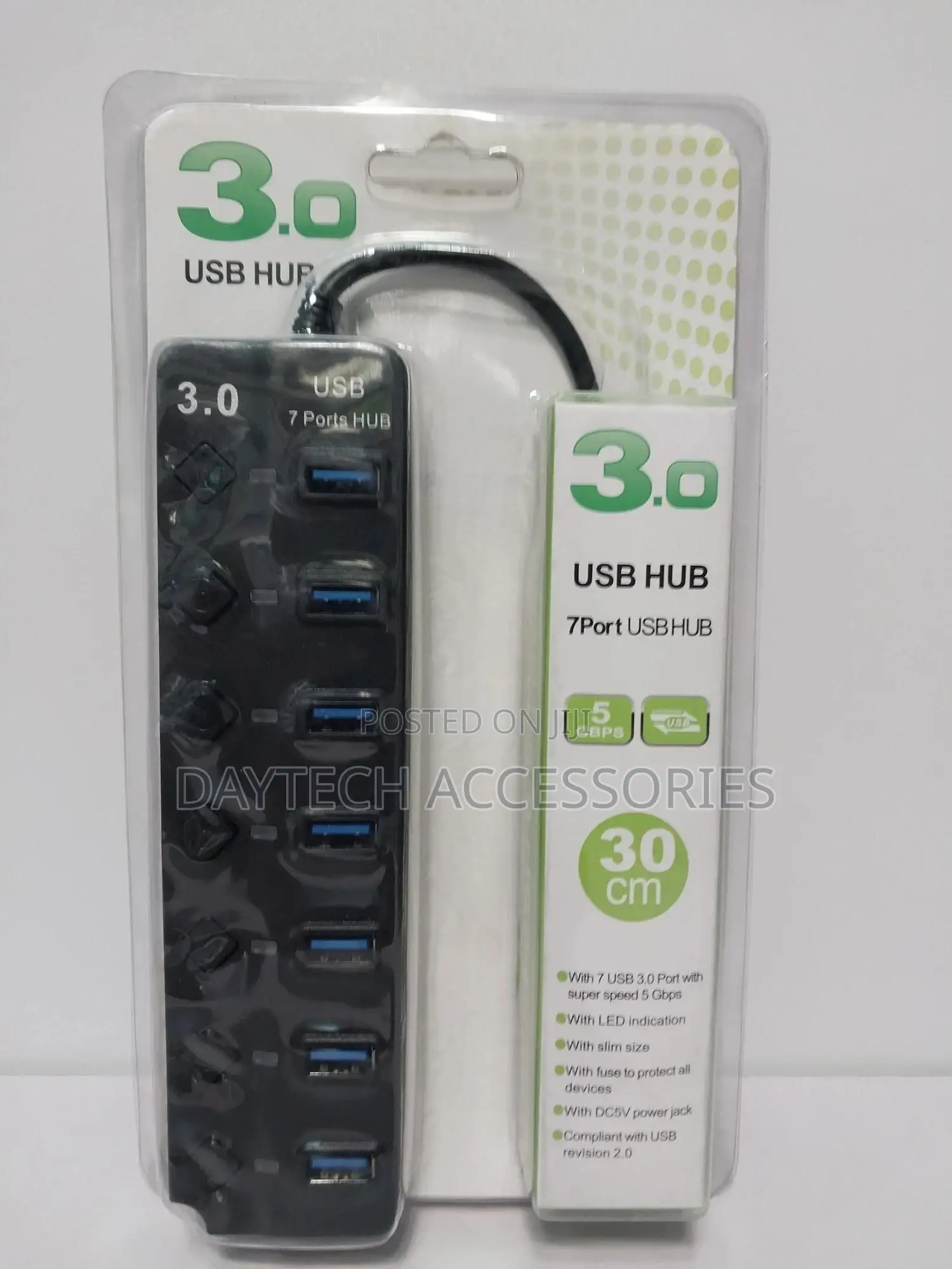Usb Hub 3.0, 7-Port Usb Hub Splitter With Individual on/Off Switches