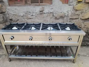 High Pressure 4burners Stainless Steel Commercial Gas Cooker: 