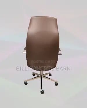 Brown Executive Leather Office Chair (Plush) — Fast Seller