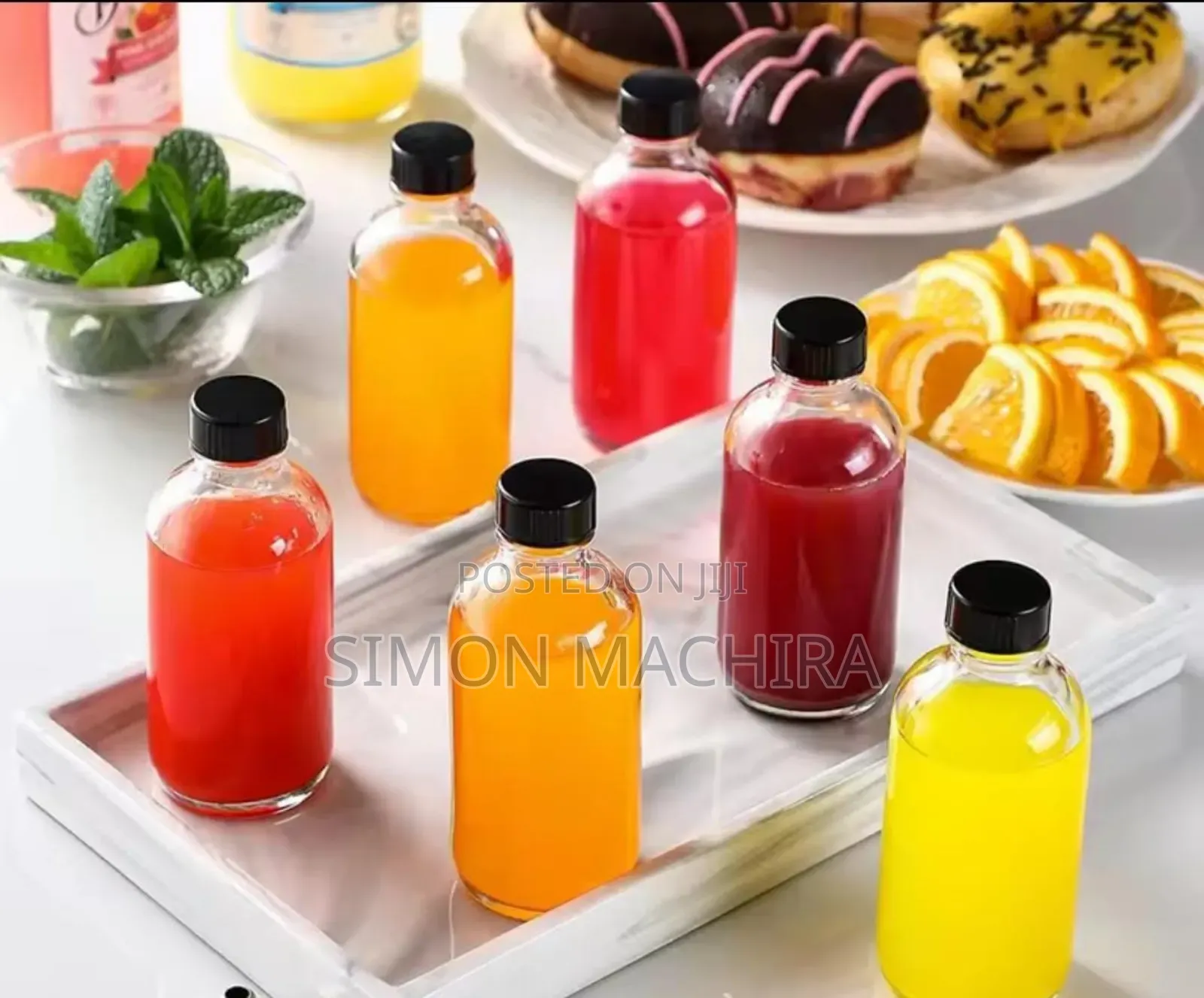 60ml Glass Ginger Shot Bottles 6pcs