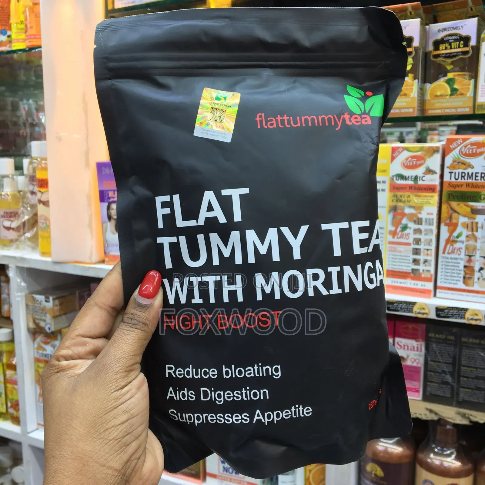 Flat Tummy Tea With Moringa - Night Boost".