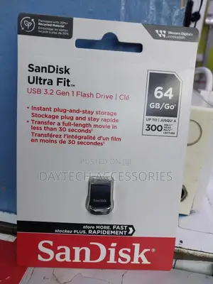 Sandisk Ultra Fit 64gb Usb 3.1 - Small Form Factor Plug Play.