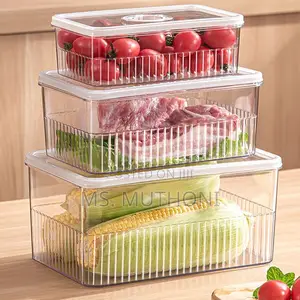 Set of 3 PCS Acrylic Transparent Fridge Organizer*