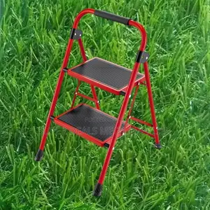 Lightweight 2 Step Folding Ladder | Anti-Slip Pedal, Portable Use