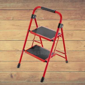 Foldable 2 Step Household Ladder | Wide Pedal, Safe and Lightweight