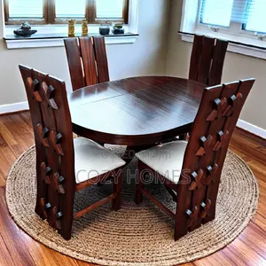 Dining Table a Stylish Oval Wooden 4 Seater Dining Table Available