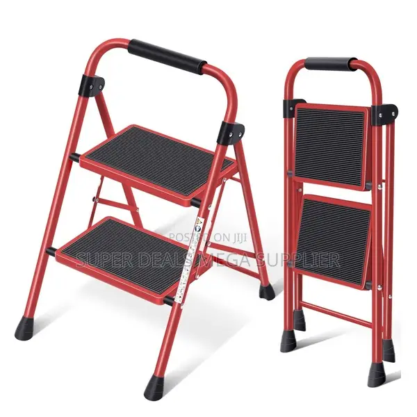 Foldable Kitchen Step Ladder | 2 Step, Wide Pedal, Portable Design