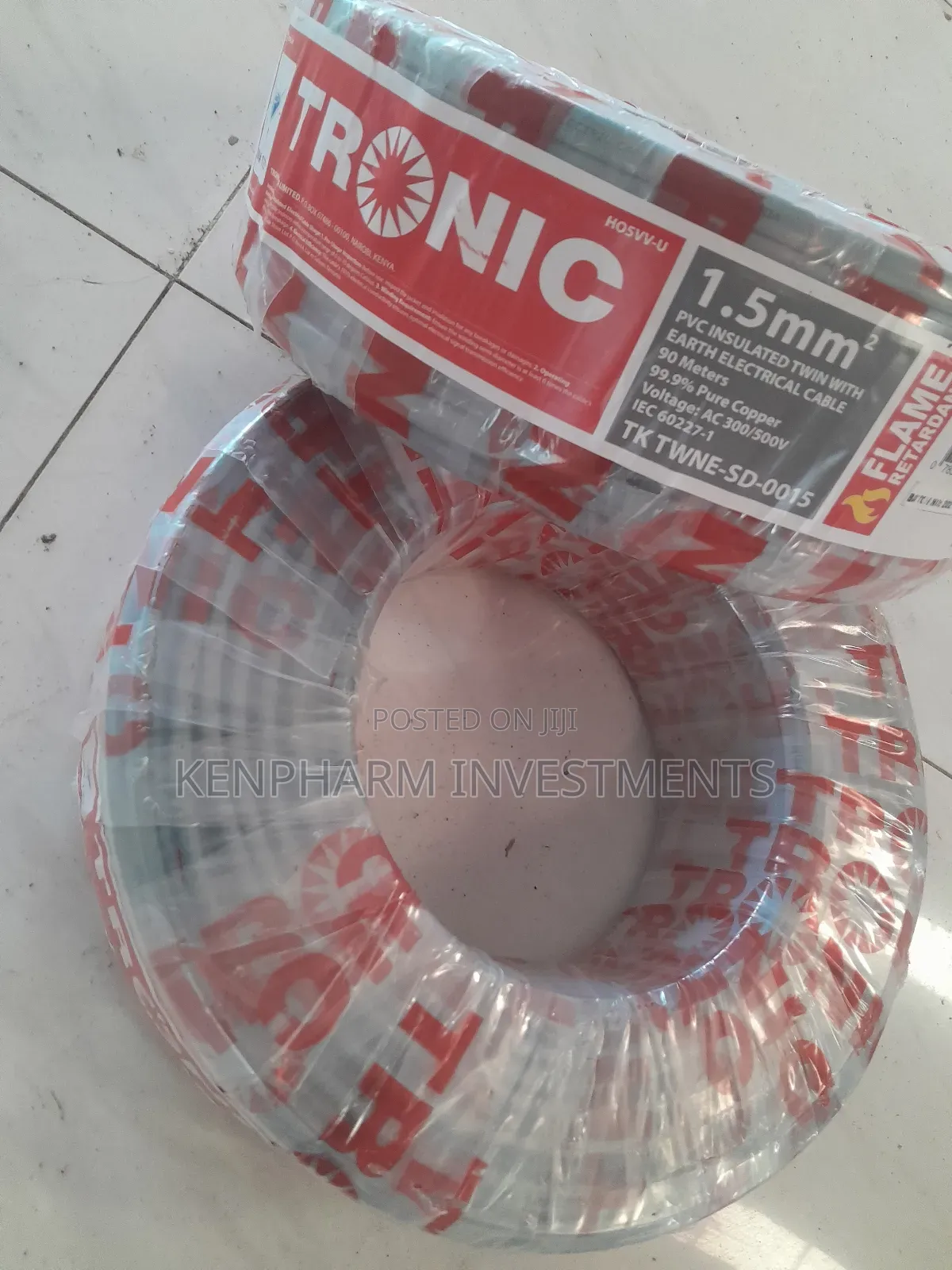 Twin With Earth Copper Cable 1.5mm