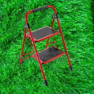 Foldable 2 Step Kitchen Ladder | Wide Non-Slip Pedal, Compact Size
