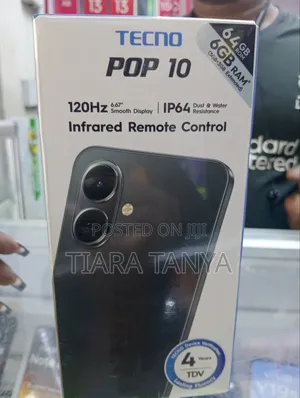 New Tecno Pop 10 64 GB Black