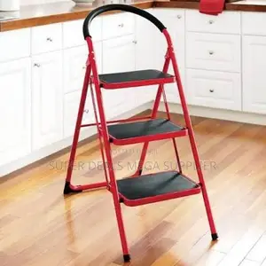 Folding 3 Step Ladder for Kitchen | Anti-Slip Pedal, Easy Storage